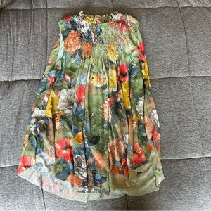 DELETTA Anthro Floral Sleeveless Blouse
